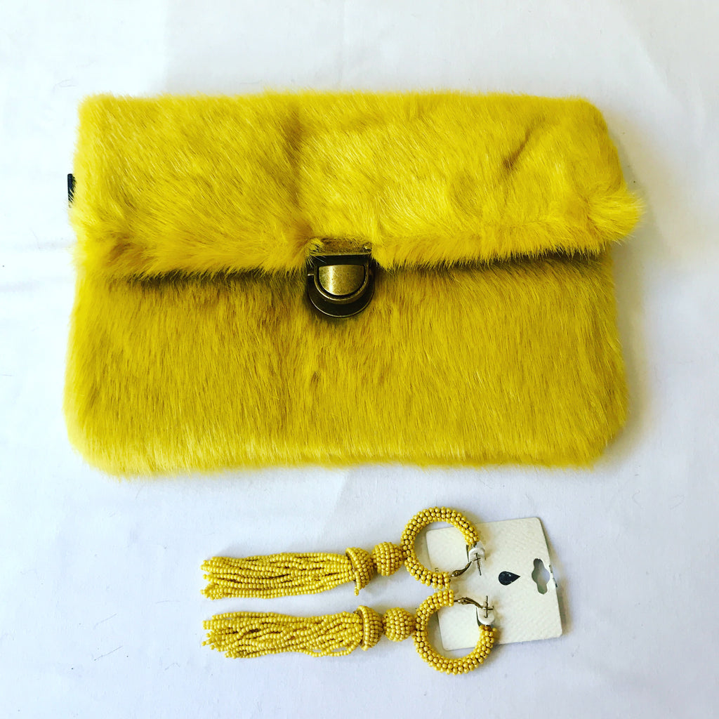 Women Cute Rabbit Ears handbag Faux Fur Chain Shoulder Bag Plush Crossbody Purse  Bag（4 Colors） | Wish