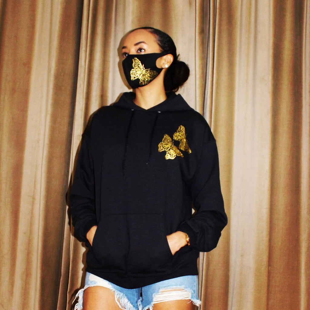 Butterfly Hoodie and Mask